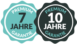 7 und 10 Jahre Garantie